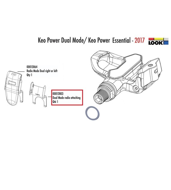 Zacisk nadajnika Look Keo Power Dual Mode