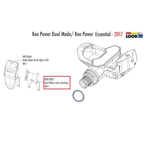 Zacisk nadajnika Look Keo Power Dual Mode