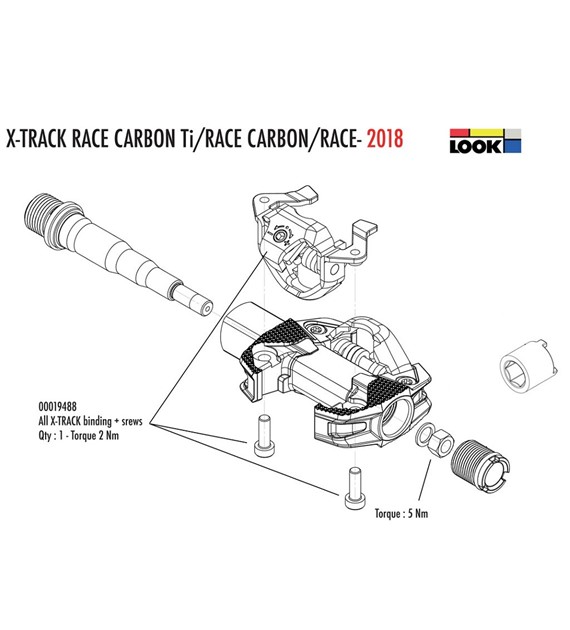 Zatrzask bloku Look X-Track 00019488