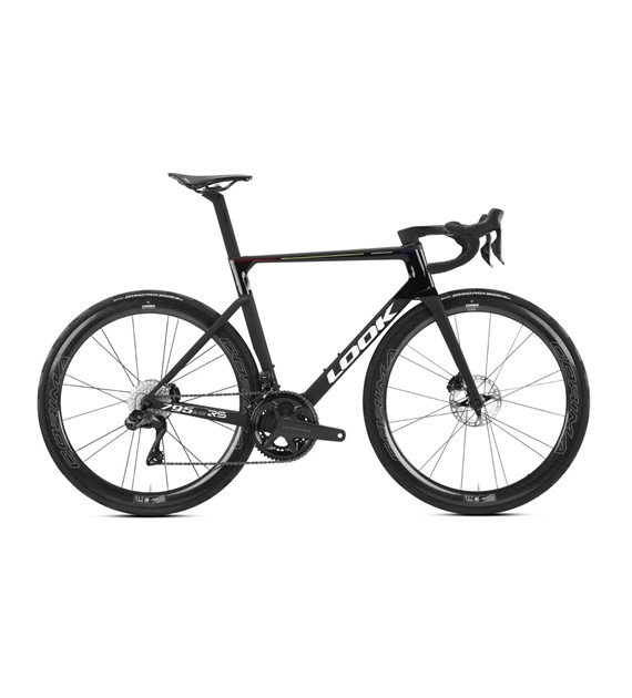 Rower Look 2024 795 Blade RS Pro Team Black Satin/ Black Glossy, Ultegra Di2, Corima 47 WS EVO XS