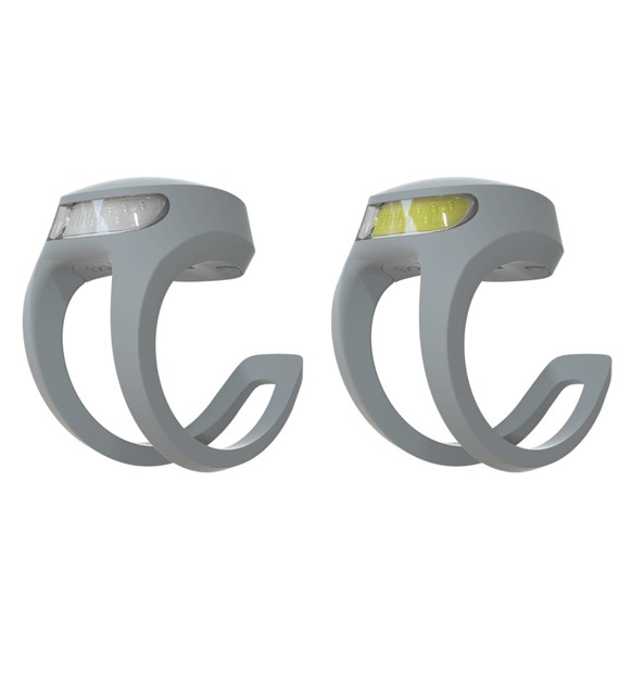 Lampa Knog Frog V3 Twinpack przód+tył szary