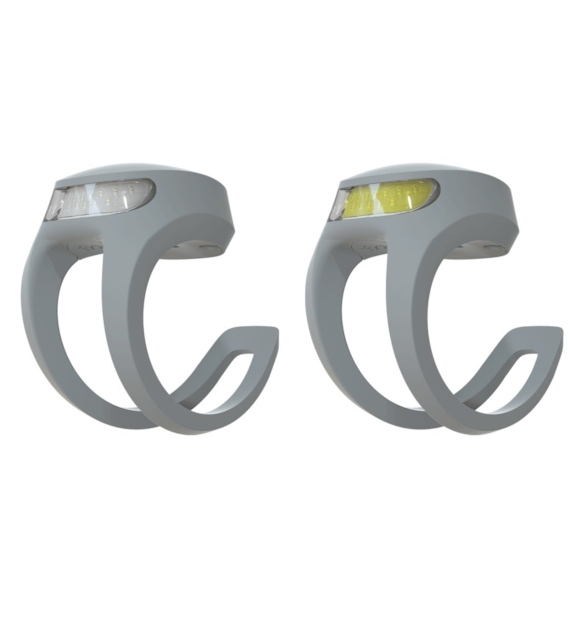 Lampa Knog Frog V3 Twinpack przód+tył szary