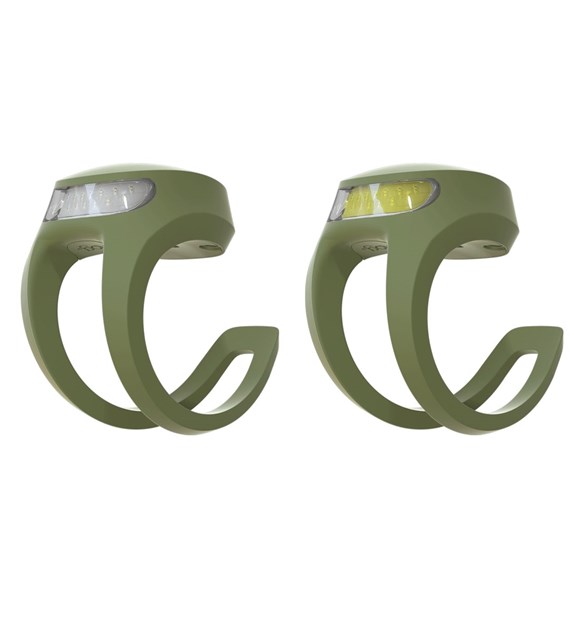 Lampa Knog Frog V3 Twinpack przód+tył zielony