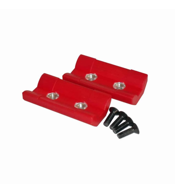 Szczęki wymienne Feedback Sports do głowicy stojaka Pro-Elite / Pro-Elite Commercial, czerwone