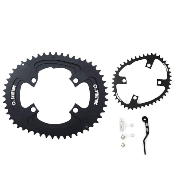 Zębatki Osymetric FC-R9100/8000 110mm zewnętrzna, czarny 54/44, zestaw