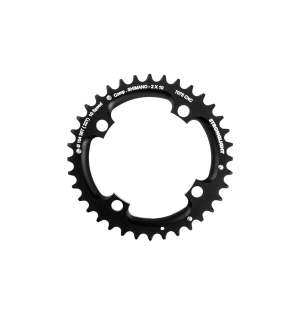 Zębatka Stronglight 7075 typ 2x10 104mm 10s zewnętrzna, czarny 36