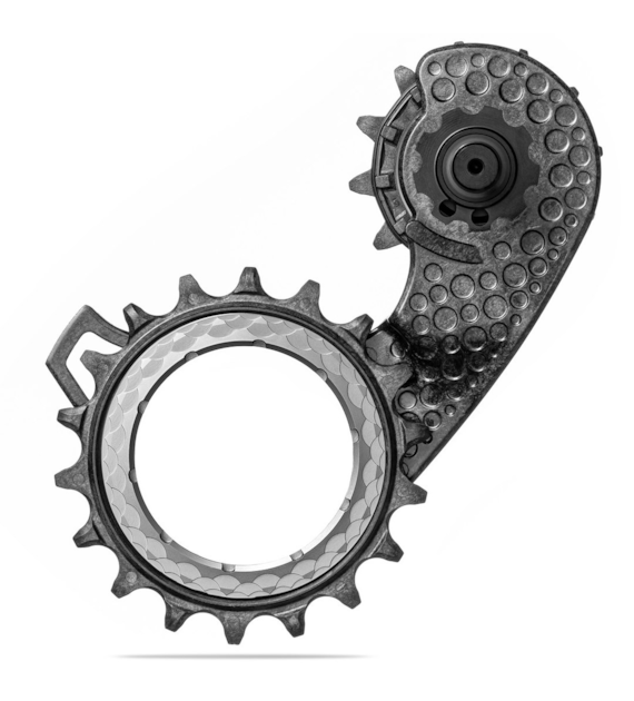 Wózek przerzutki Absoluteblack HollowCage V2 Carbon Ceramic R9100/8000, titanium