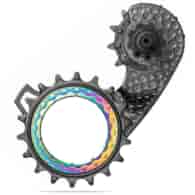 Wózek przerzutki Absoluteblack HollowCage V2 Carbon Ceramic R9100/8000, PVD rainbow