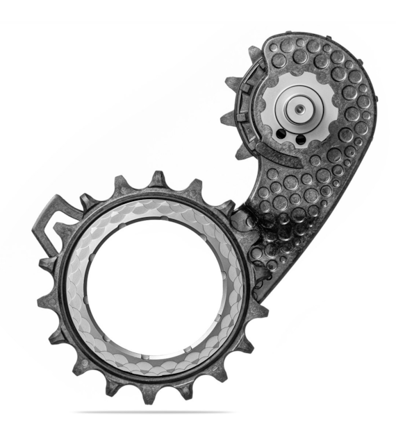 Wózek przerzutki Absoluteblack HollowCage V2 Carbon Ceramic R9200, titanium