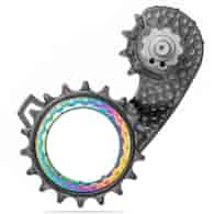 Wózek przerzutki Absoluteblack HollowCage V2 Carbon Ceramic R9200, PVD rainbow
