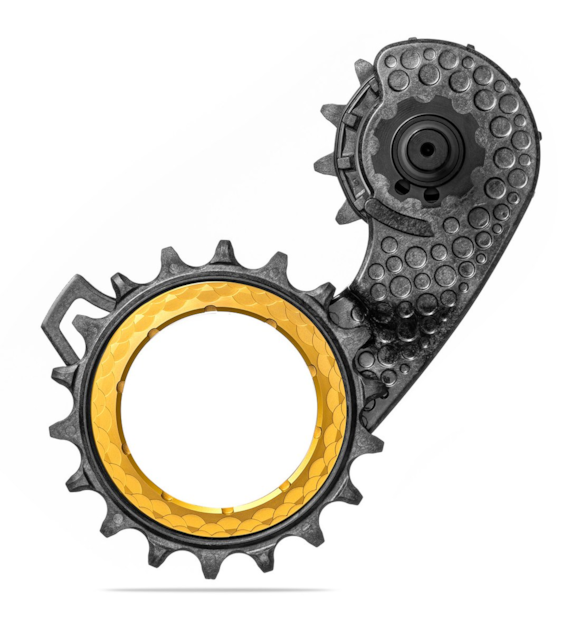 Wózek przerzutki Absoluteblack HollowCage V2 Carbon Ceramic R8100, złoty