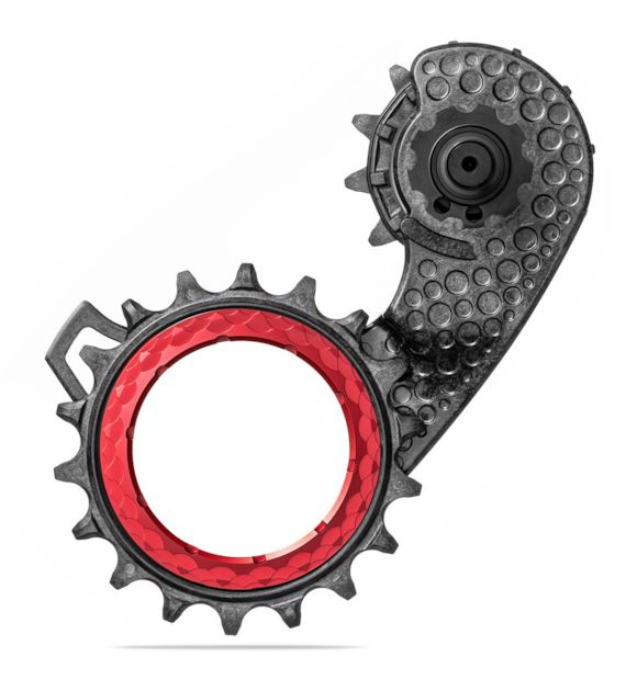 Wózek przerzutki Absoluteblack HollowCage V2 Carbon Ceramic R8100, czerwony