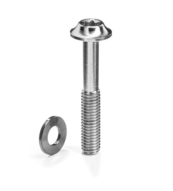 Śruba Absoluteblack Titanium Flat Mount Bolt M5 x 15mm, szara