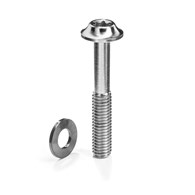 Śruba Absoluteblack Titanium Flat Mount Bolt M5 x 27mm, szara
