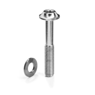 Śruba Absoluteblack Titanium Flat Mount Bolt M5 x 37mm, szara