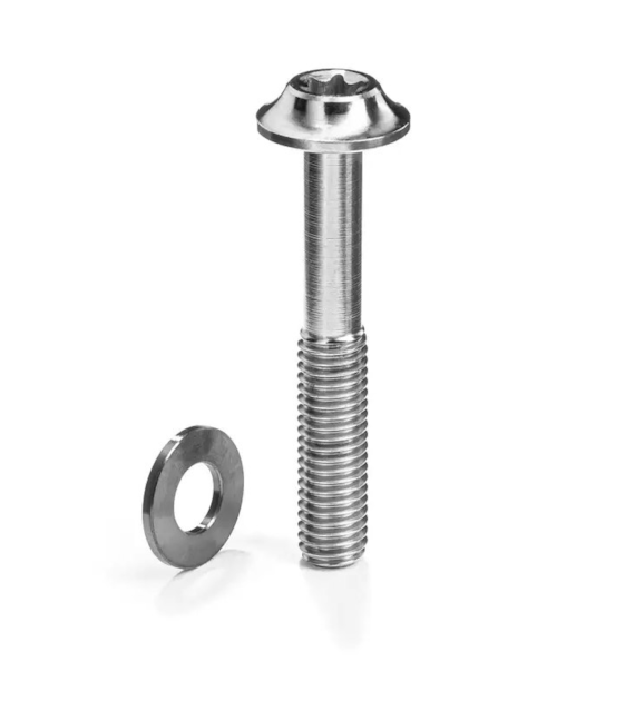Śruba Absoluteblack Titanium Flat Mount Bolt M5 x 37mm, szara