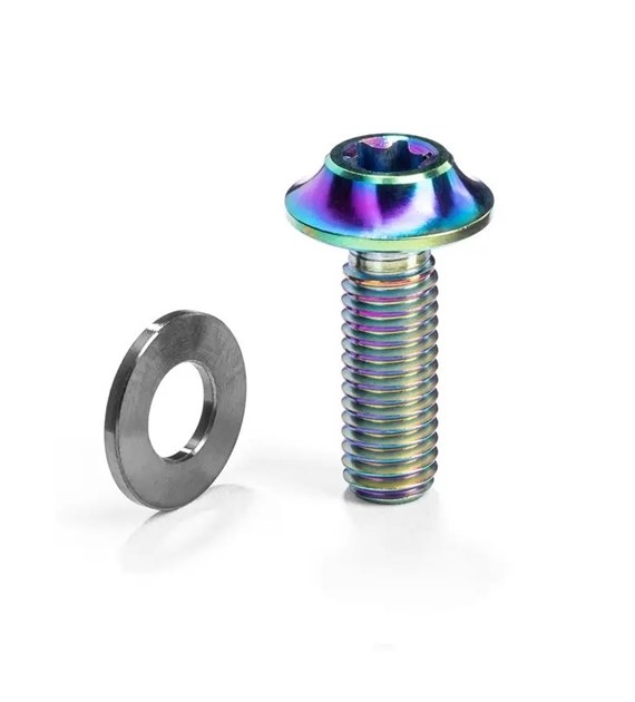 Śruba Absoluteblack Titanium Flat Mount Bolt M5 x 15mm, złota