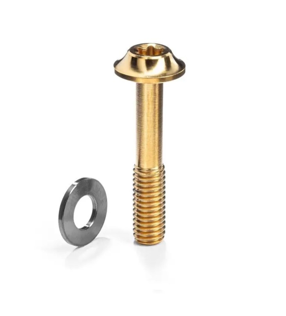 Śruba Absoluteblack Titanium Flat Mount Bolt M5 x 22mm, złota
