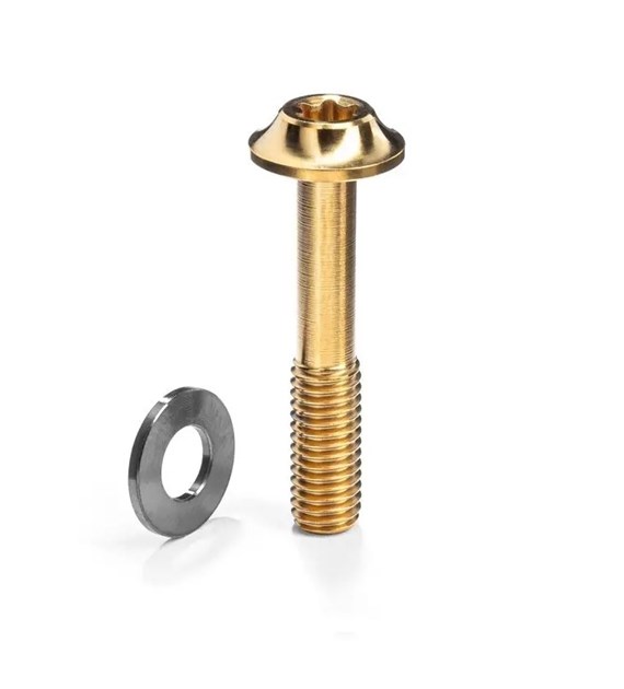 Śruba Absoluteblack Titanium Flat Mount Bolt M5 x 37mm, złota