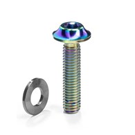 Śruba Absoluteblack Titanium Flat Mount Bolt M5 x 27mm, rainbow