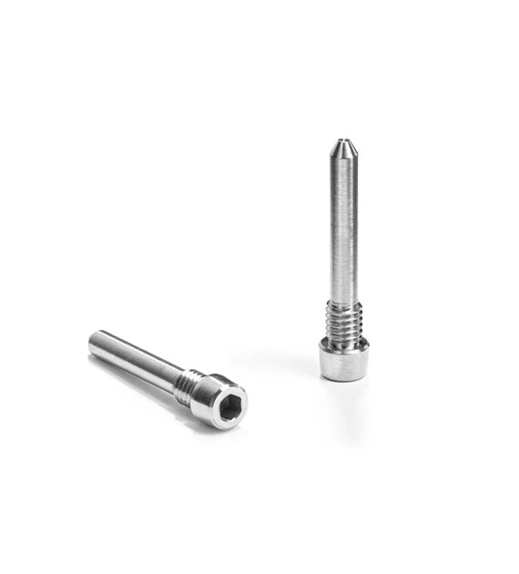 Śruby AbsoluteBLACK Titanium do okładzin hamulcowych Shimano, komplet 2 szt, szare