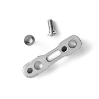 Adapter tylni Flat-Mount AbsoluteBLACK do hamulców Sram, titanium