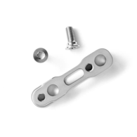 Adapter tylni Flat-Mount AbsoluteBLACK do hamulców Sram, titanium