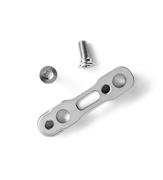 Adapter tylni Flat-Mount AbsoluteBLACK do hamulców Sram, titanium
