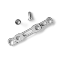 Adapter przedni Flat-Mount AbsoluteBLACK do hamulców Sram, titanium