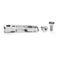 Adapter tylni Flat-Mount AbsoluteBLACK do hamulców Shimano, titanium