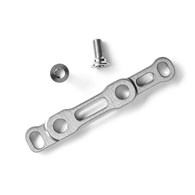 Adapter przedni Flat-Mount AbsoluteBLACK do hamulców Shimano, titanium