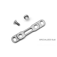 Adapter przedni Flat-Mount AbsoluteBLACK do hamulców Shimano, Specialized SL8, titanium