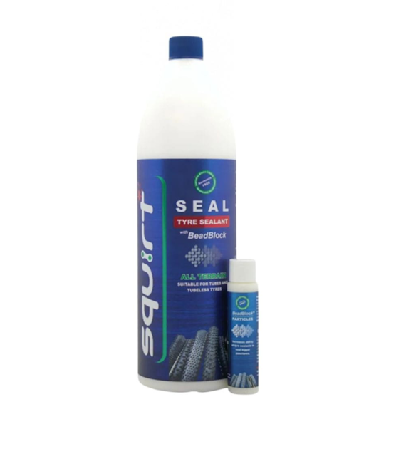 Płyn uszczelniający Squirt Seal Tyre Sealant 1 L (with BeadBlock 30 ml) combo