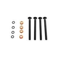 Wentyle Orange Seal Versa Valve 80mm, zestaw 4szt - wentyl, nakrętka, o-ring