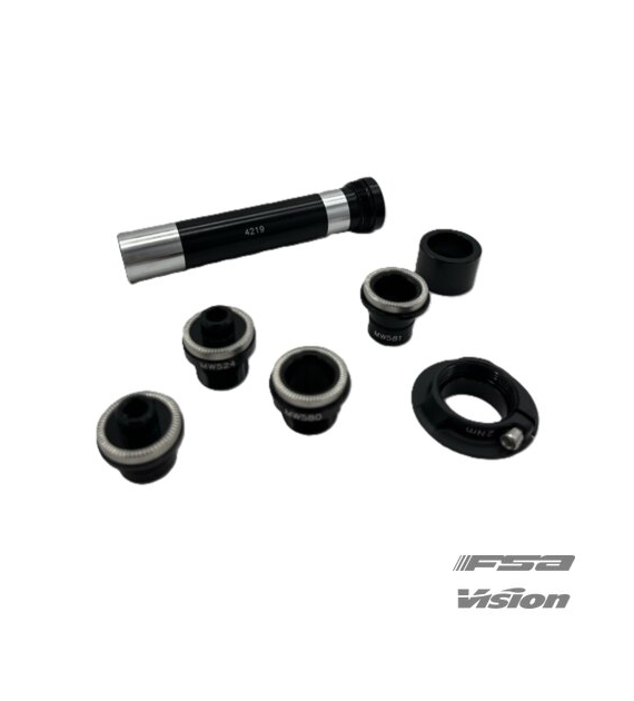 Końcówki piasty FSA Front Hub End Cap DB-6B/CL (QR+TA12+TA15) EL317
