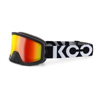 Gogle Koo Edge Black, Red Mirror Lenses