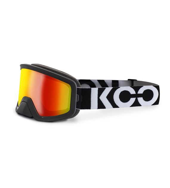 Gogle Koo Edge Black, Red Mirror Lenses