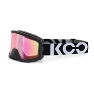 Gogle Koo Edge Black, Pink Mirror Lenses