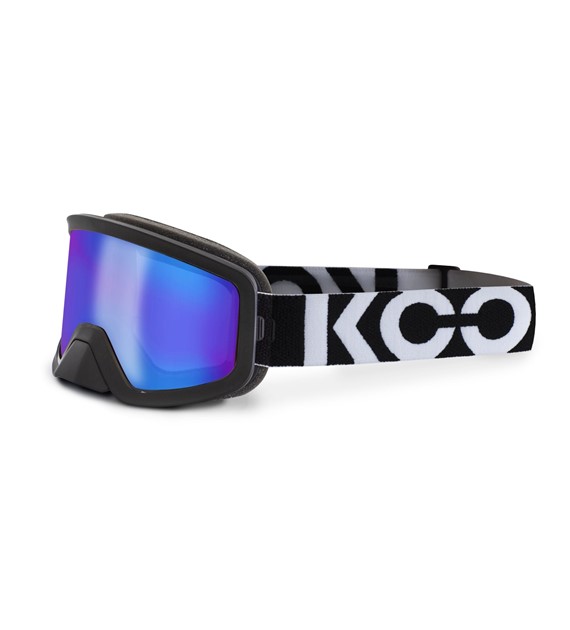 Gogle Koo Edge Black, Blue Mirror Lenses