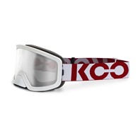 Gogle Koo Edge White, Clear Lenses