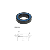 Łożysko sterowe Enduro Angular Contact ACB Mini BO, ABEC-5, 14,2x25x6,5 (45x45)