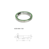 Łożysko sterowe Enduro Stainless ACB 4545 1125 SS, 30,5x41,8x6,5 (45x45)