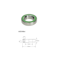 Łożysko sterowe Enduro Stainless ACB Mini SS, 14,2x25x6,5 (45x45)