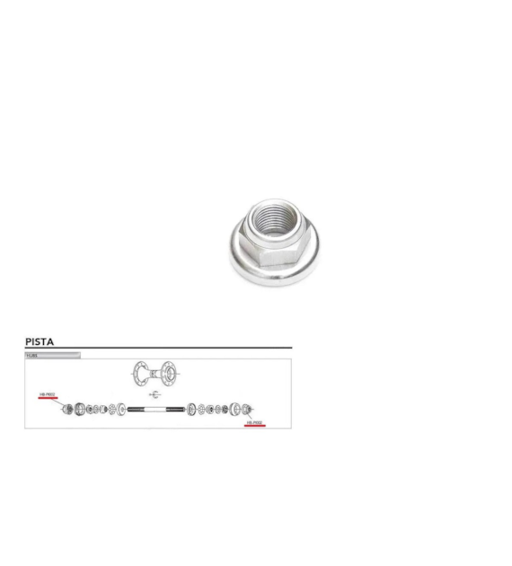 Nakrętka Campagonolo Pista HB-PI002 9mm x 26tpi do osi piasty