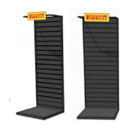 Ekspozytor na opony Pirelli Slatwall Metal POS