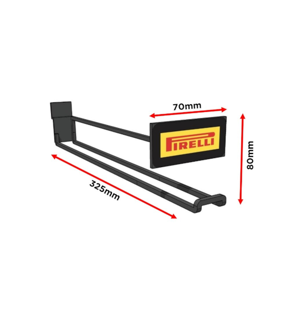 Wieszak Pirelli na opony MTB Slatwall Hook