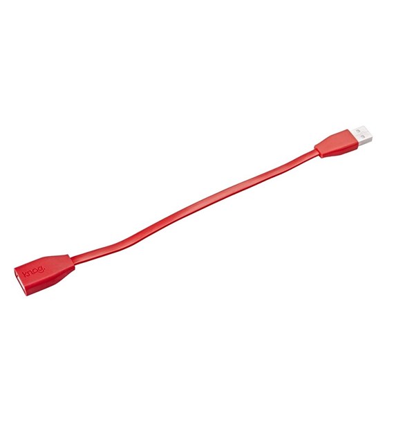 Kabel Knog USB-USB 23 cm, czerwony