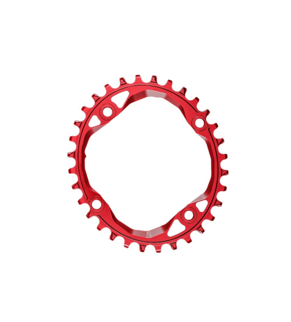 Zębatka Absoluteblack Oval 104mm narrow wide, czerwony 36