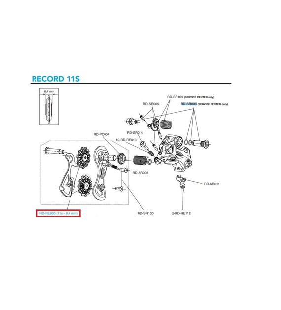 Kółka Campagnolo RD-RE900 do przerzutki 11s