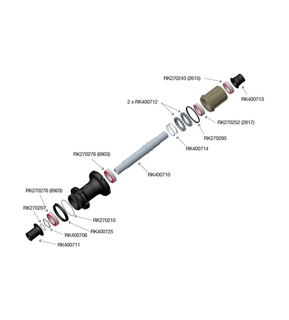 Uszczelka Corima RK270207 do piasty EVO, 36mm, 2szt